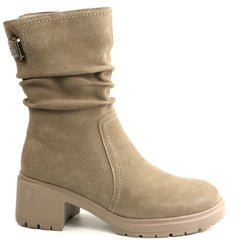 Karisma Ghete dama piele naturala H3DL70024B 14 I gri velur ID5773-GRIV