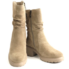 Karisma Ghete dama piele naturala H3DL70024B 14 I gri velur ID5773-GRIV