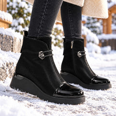 Epica Ghete dama piele naturala 1K370009 01 I negru velur ID5777-NGV