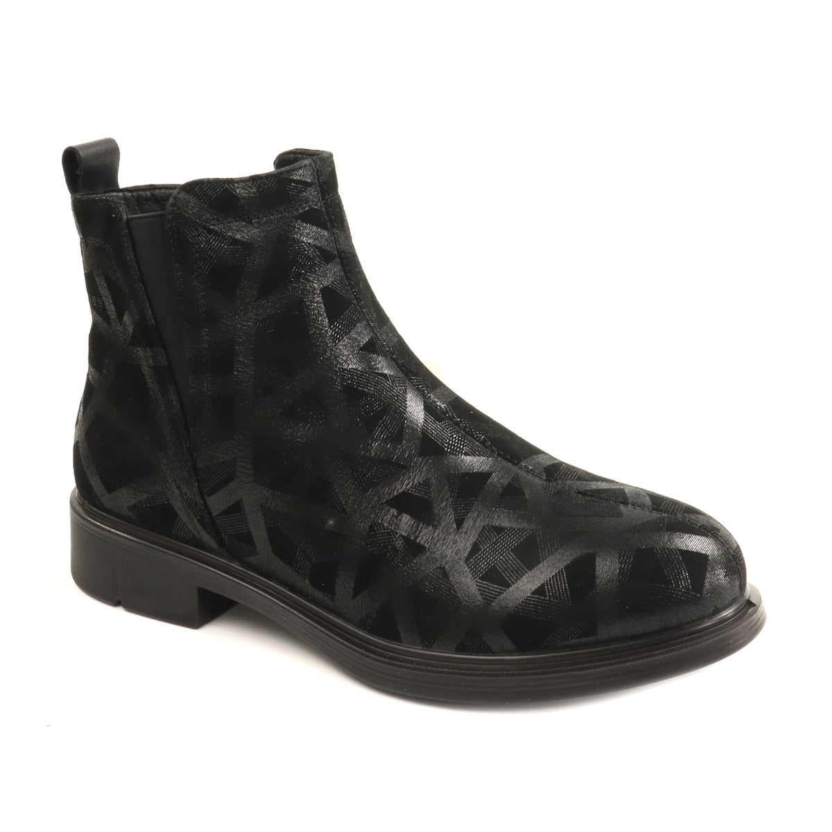 Pass Collection Ghete dama piele naturala 1M590017A O7 I negru print ID5779-NGPR