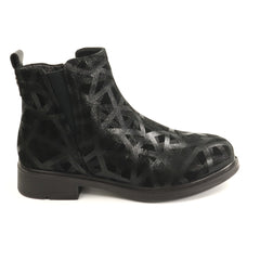 Pass Collection Ghete dama piele naturala 1M590017A O7 I negru print ID5779-NGPR