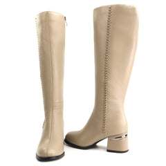 Fiore Fino Cizme dama piele naturala 2709003 bej ID5780-BEJ