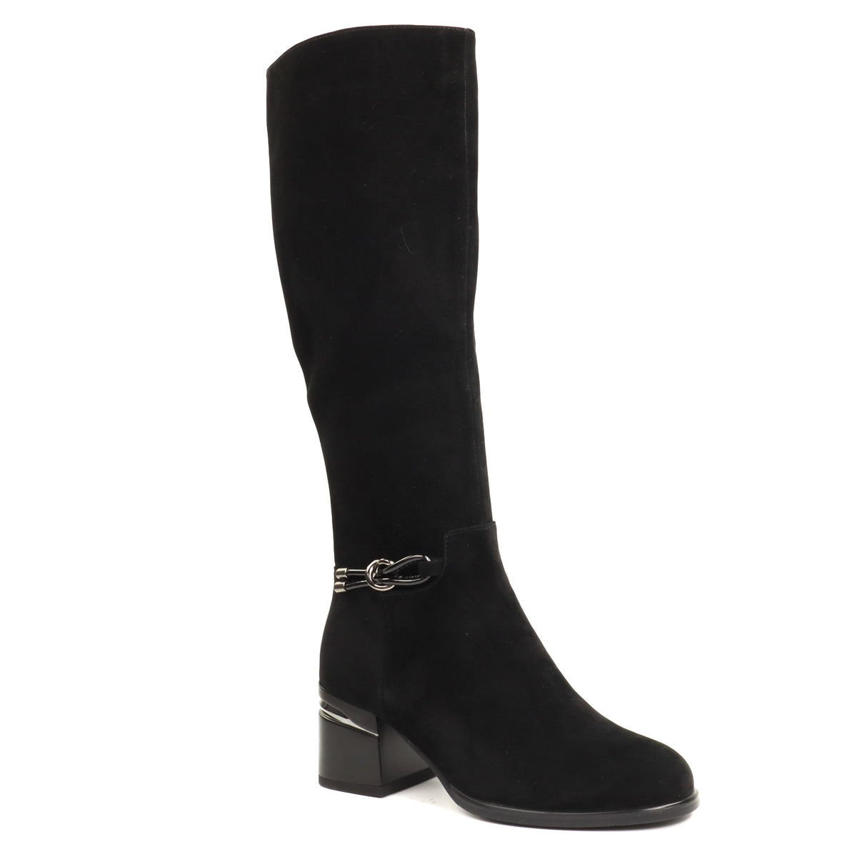Fiore Fino Cizme dama piele naturala 2709039 negru velur ID5781-NGV