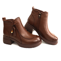 Formazione Ghete dama piele naturala 25808 maro ID5782-MARO