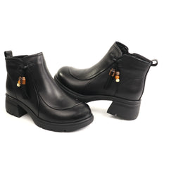 Formazione Ghete dama piele naturala 25808 negru ID5782-NG