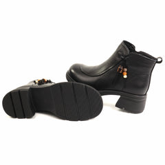 Formazione Ghete dama piele naturala 25808 negru ID5782-NG