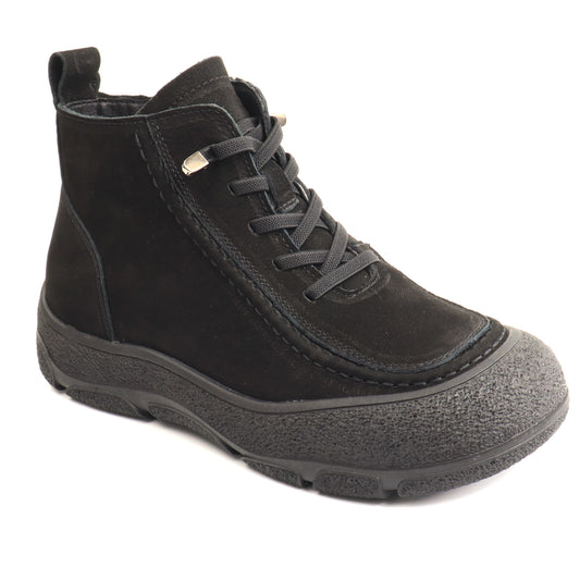 Formazione Ghete dama piele naturala 9517 negru nubuk ID5783-NGN