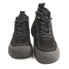 Formazione Ghete dama piele naturala 9517 negru nubuk ID5783-NGN