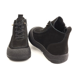 Formazione Ghete dama piele naturala 9517 negru nubuk ID5783-NGN