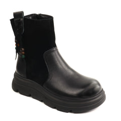 Formazione Ghete dama piele naturala 99312 negru ID5784-NG