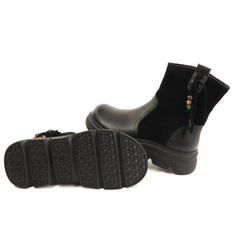Formazione Ghete dama piele naturala 99312 negru ID5784-NG