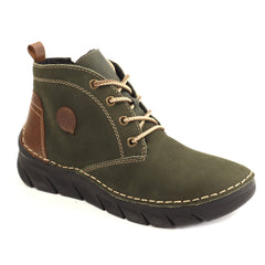 Rieker Ghete dama piele naturala si piele ecologica 55036 54 verde nubuk ID5788-VRDN