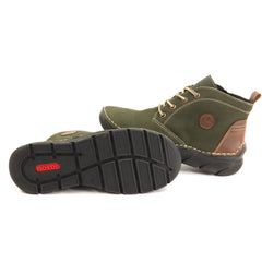 Rieker Ghete dama piele naturala si piele ecologica 55036 54 verde nubuk ID5788-VRDN