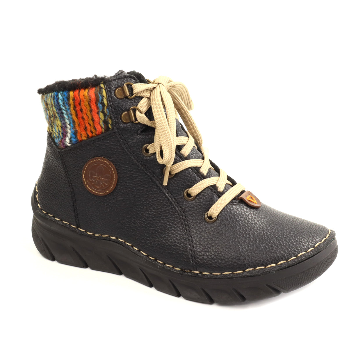 Rieker Ghete dama piele ecologica 55040 00 negru ID5789-NG
