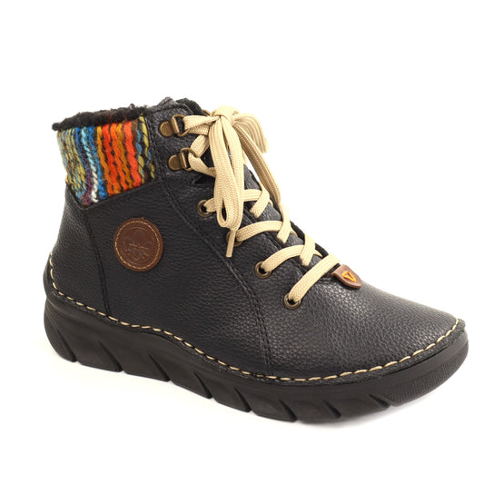 Rieker Ghete dama piele ecologica 55040 00 negru ID5789-NG