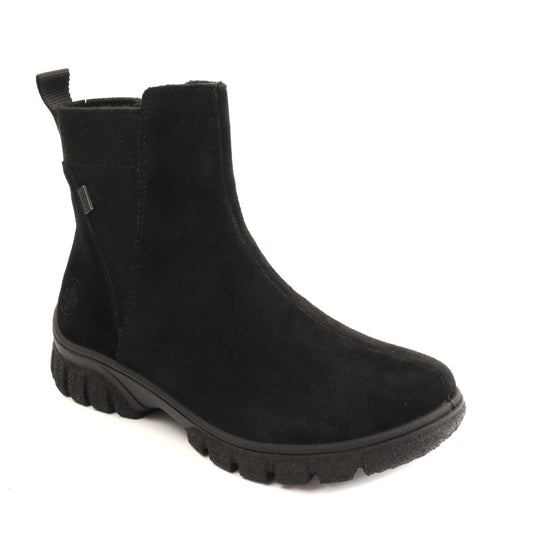 Rieker Ghete dama piele naturala Z7269 00 negru velur ID5796-NGV