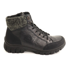 Rieker Ghete dama piele naturala si piele ecologica Z7230 00 negru ID5798-NG