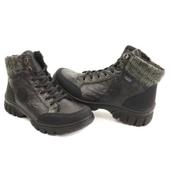 Rieker Ghete dama piele naturala si piele ecologica Z7230 00 negru ID5798-NG