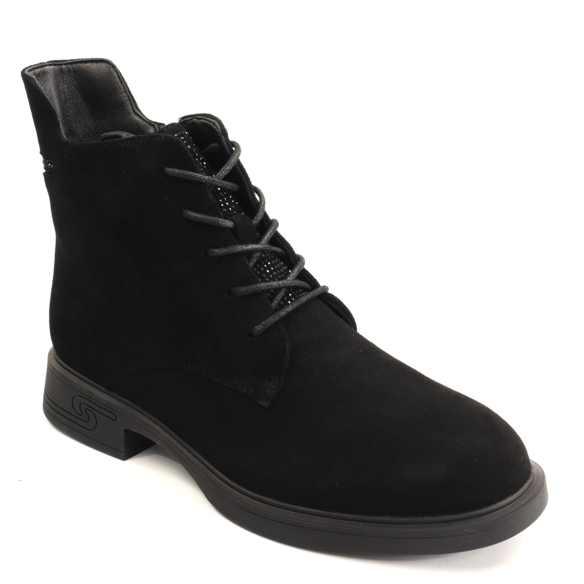 Pass Collection Ghete dama piele naturala W1W170007B 01 I negru velur ID5799-NGV