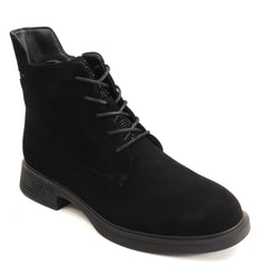 Pass Collection Ghete dama piele naturala W1W170007B 01 I negru velur ID5799-NGV