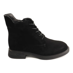 Pass Collection Ghete dama piele naturala W1W170007B 01 I negru velur ID5799-NGV