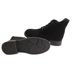 Pass Collection Ghete dama piele naturala W1W170007B 01 I negru velur ID5799-NGV