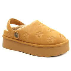 Pass Collection Saboti dama piele naturala, imblaniti P1Z870004B 04 I camel velur ID5804-CMLV
