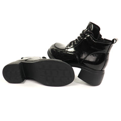 Anna Viotti Ghete dama piele naturala D111 5F88601 751 negru lac ID5809-NGL