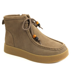 Anna Viotti Ghete dama piele naturala D111 SD5231 bej velur ID5810-BJV