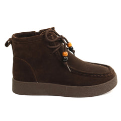 Anna Viotti Ghete dama piele naturala D111 SD5231 maro velur ID5810-MAROV