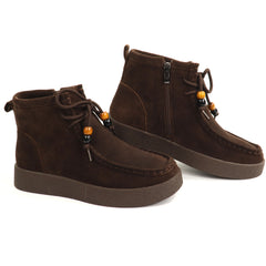 Anna Viotti Ghete dama piele naturala D111 SD5231 maro velur ID5810-MAROV