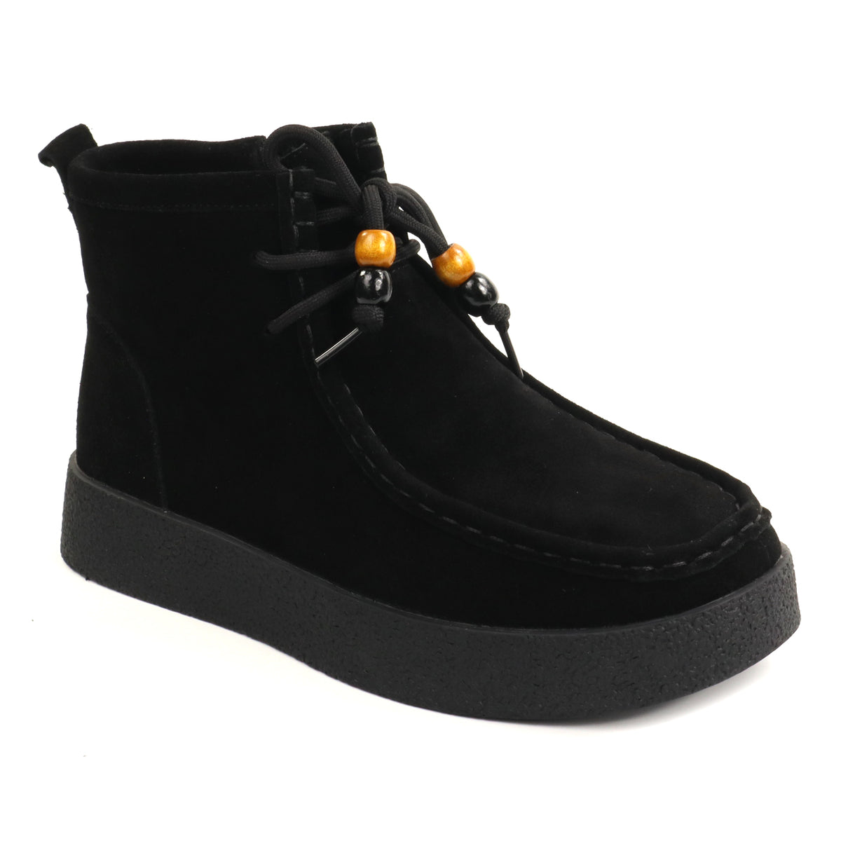 Anna Viotti Ghete dama piele naturala D111 SD5231 negru velur ID5810-NGV