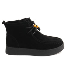 Anna Viotti Ghete dama piele naturala D111 SD5231 negru velur ID5810-NGV