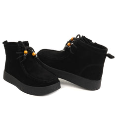 Anna Viotti Ghete dama piele naturala D111 SD5231 negru velur ID5810-NGV