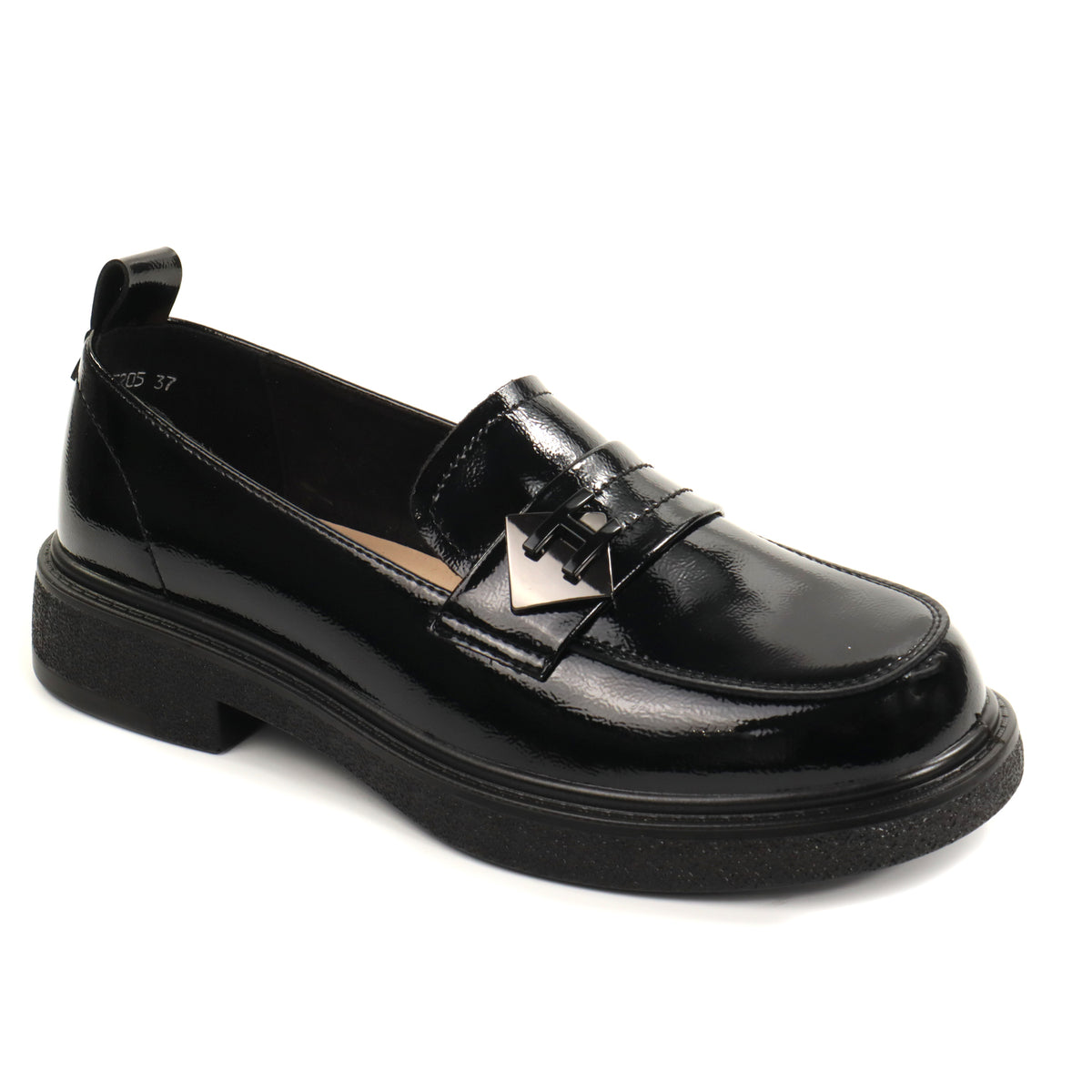 Anna Viotti Pantofi dama piele naturala D111 5205 negru lac ID5811-NGL