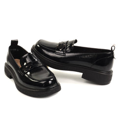 Anna Viotti Pantofi dama piele naturala D111 5205 negru lac ID5811-NGL