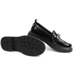 Anna Viotti Pantofi dama piele naturala D111 5205 negru lac ID5811-NGL