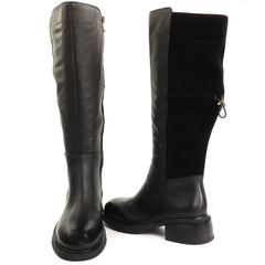 Anna Viotti Cizme dama piele naturala D125 5J254 B02 negru ID5816-NG