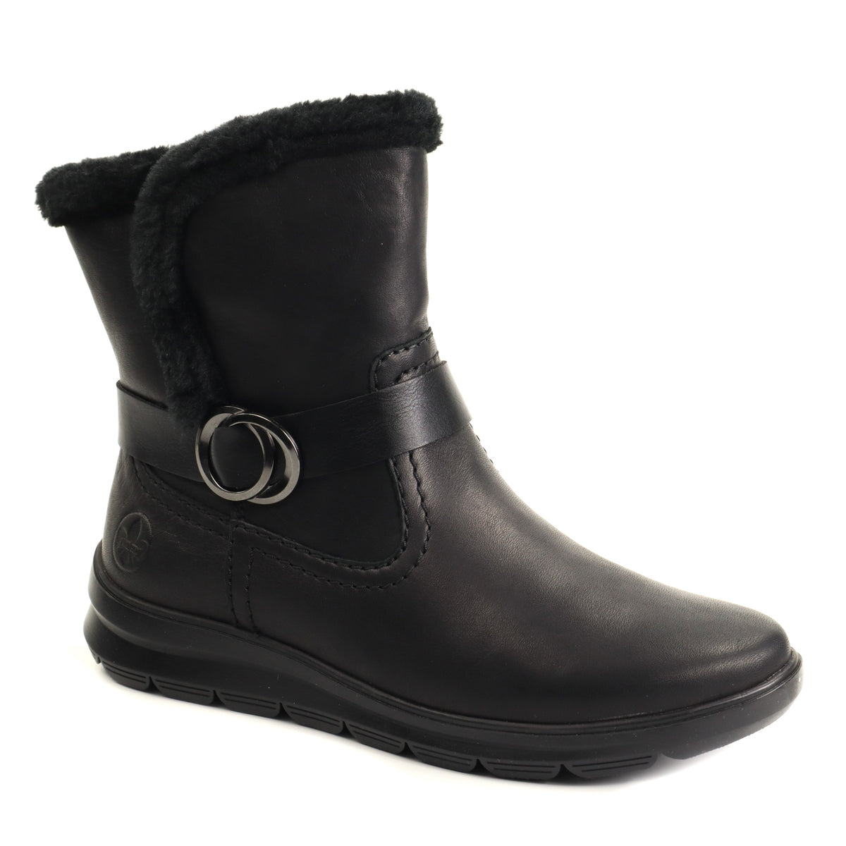 Rieker Ghete dama piele naturala Z0081 00 negru ID5819-NG