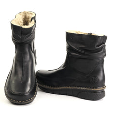Rieker Ghete dama piele ecologica si piele naturala 73366 01 negru ID5821-NG