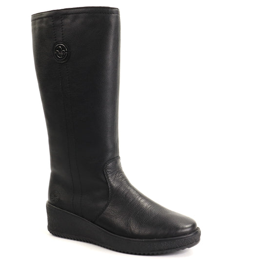 Rieker Cizme dama piele naturala si piele ecologica Y4470 01 negru ID5826-NG