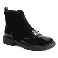 Epica Ghete dama piele naturala 3A206 M121B T139A 01 I negru velur ID5829-NGV