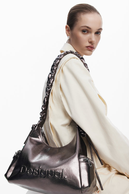 Desigual Geanta dama dark silver 25WAXPAS MD4294