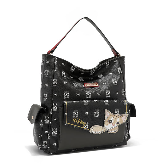 Nikky Geanta dama NIKKY FINDSMEOW BLACK NK12821 MD4415