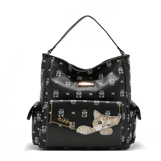 Nikky Geanta dama NIKKY FINDSMEOW BLACK NK12821 MD4415