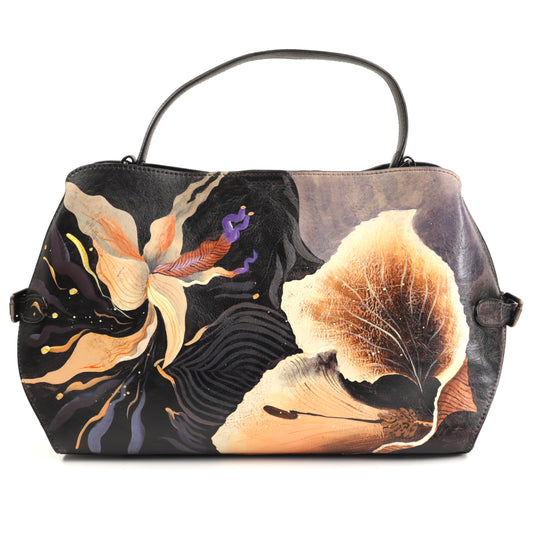 Sifino Geanta dama negru floral F8528 MD4702