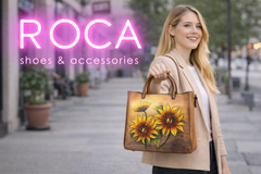 Sifino Geanta dama maro floral F8372 MD4717