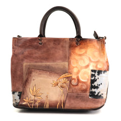 Sifino Geanta dama maro floral F8097 MD4722