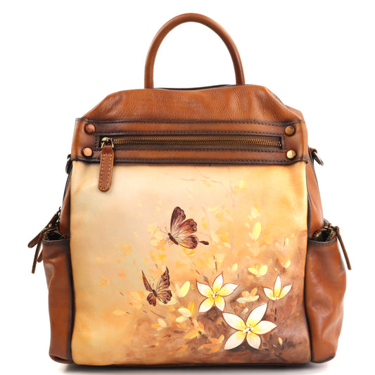 Sifino Geanta dama maro floral F8434 MD4726