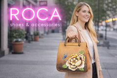 Sifino Geanta dama cognac floral F8186 MD4727